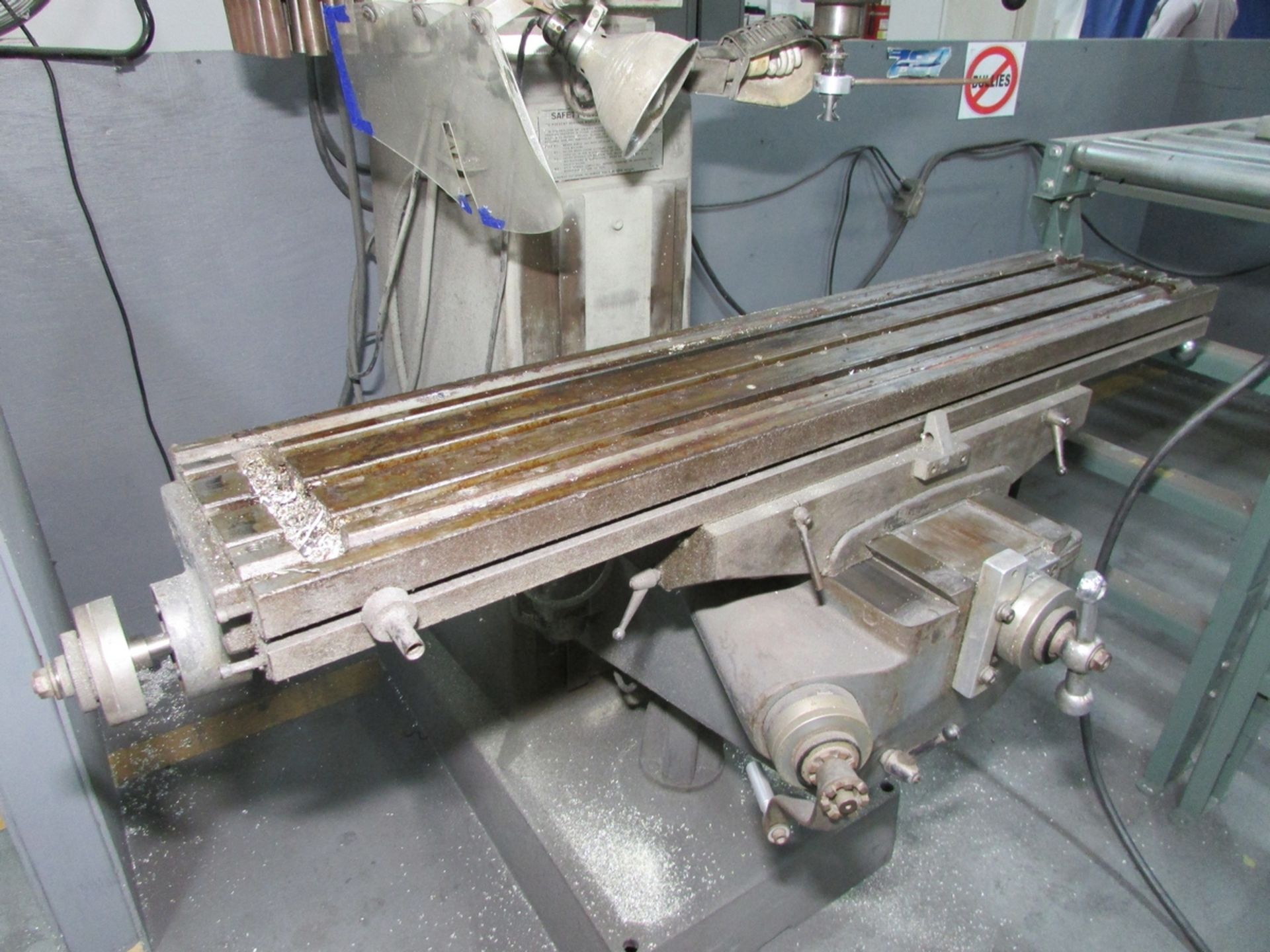 LAGUN REPUBLIC VERTICAL MILLING MACHINE, 50" X 10" T-SLOTTED TABLE, 5" QUILL STROKE, 55-2940 RPM - Image 7 of 13