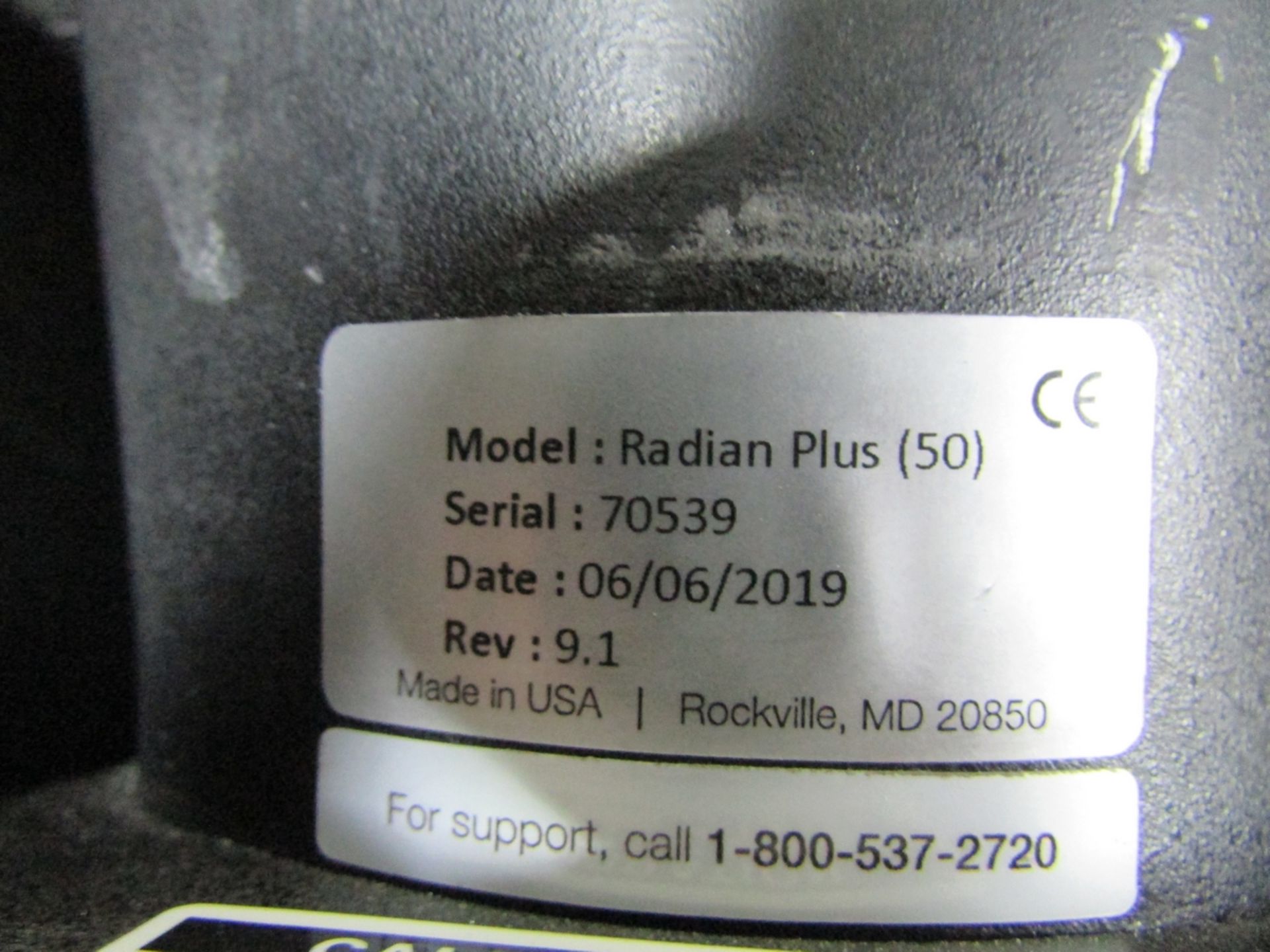 2019 API PORTABLE LASER TRACKING SYSTEM, MODEL RADIAN PLUS-50, S/N 70539, REV. 9.1, EQUIPPED W/ V- - Image 5 of 8