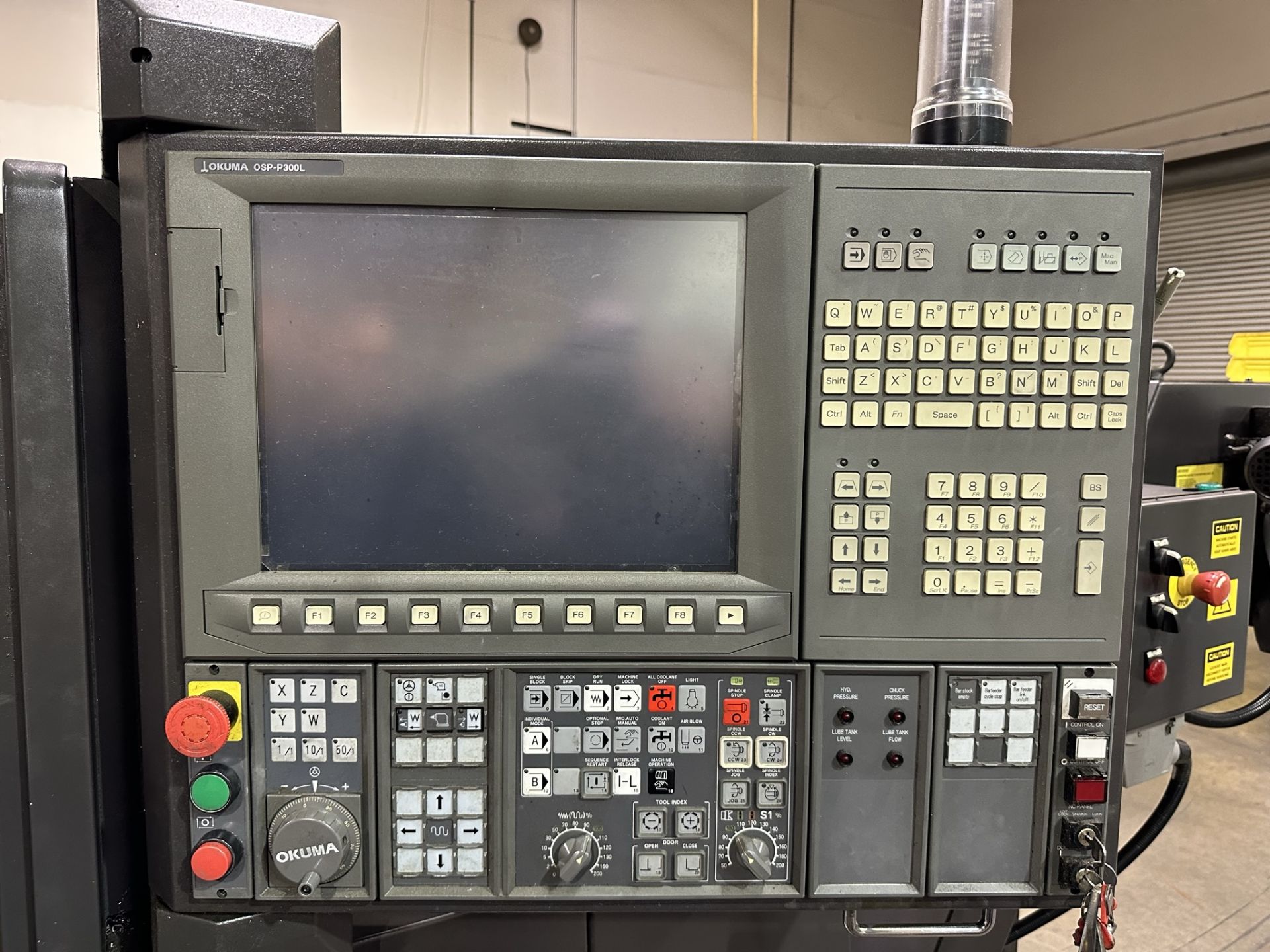 2013 OKUMA LB3000EXII-C500 TURNING CENTER, OSP-P300L CNC CONTROL, 2-AXIS, 8" KITAGAWA CHUCK, - Image 13 of 27