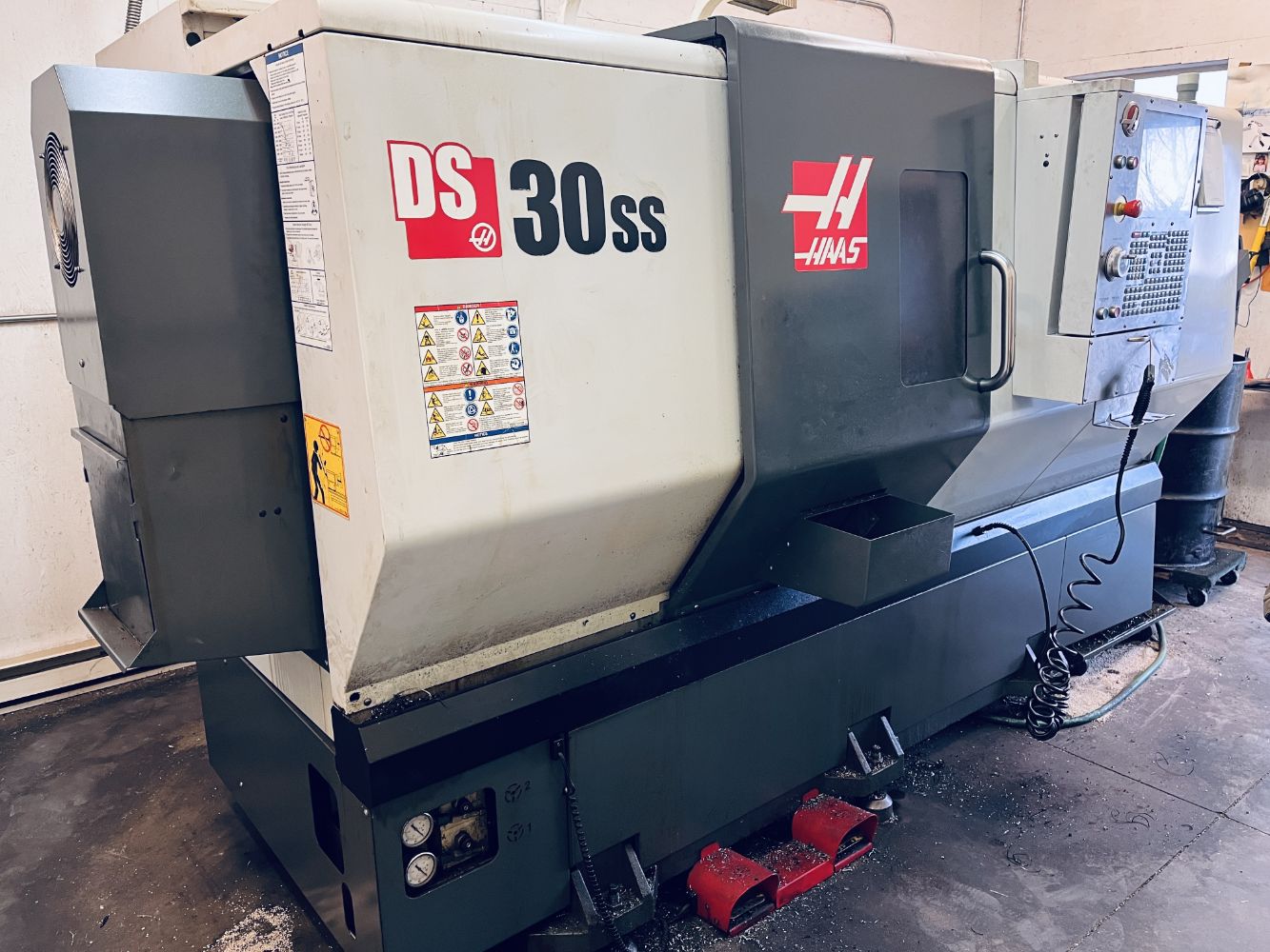 2013 THERMAL DYNAMICS DMC-3000 PLASMA CUTTER, 2012 HAAS DS-30SS LATHE, LINCOLN ELECTRIC ROBOTIC WELDING CELL, UNI-HYDRO 80 TON IRON WORKER