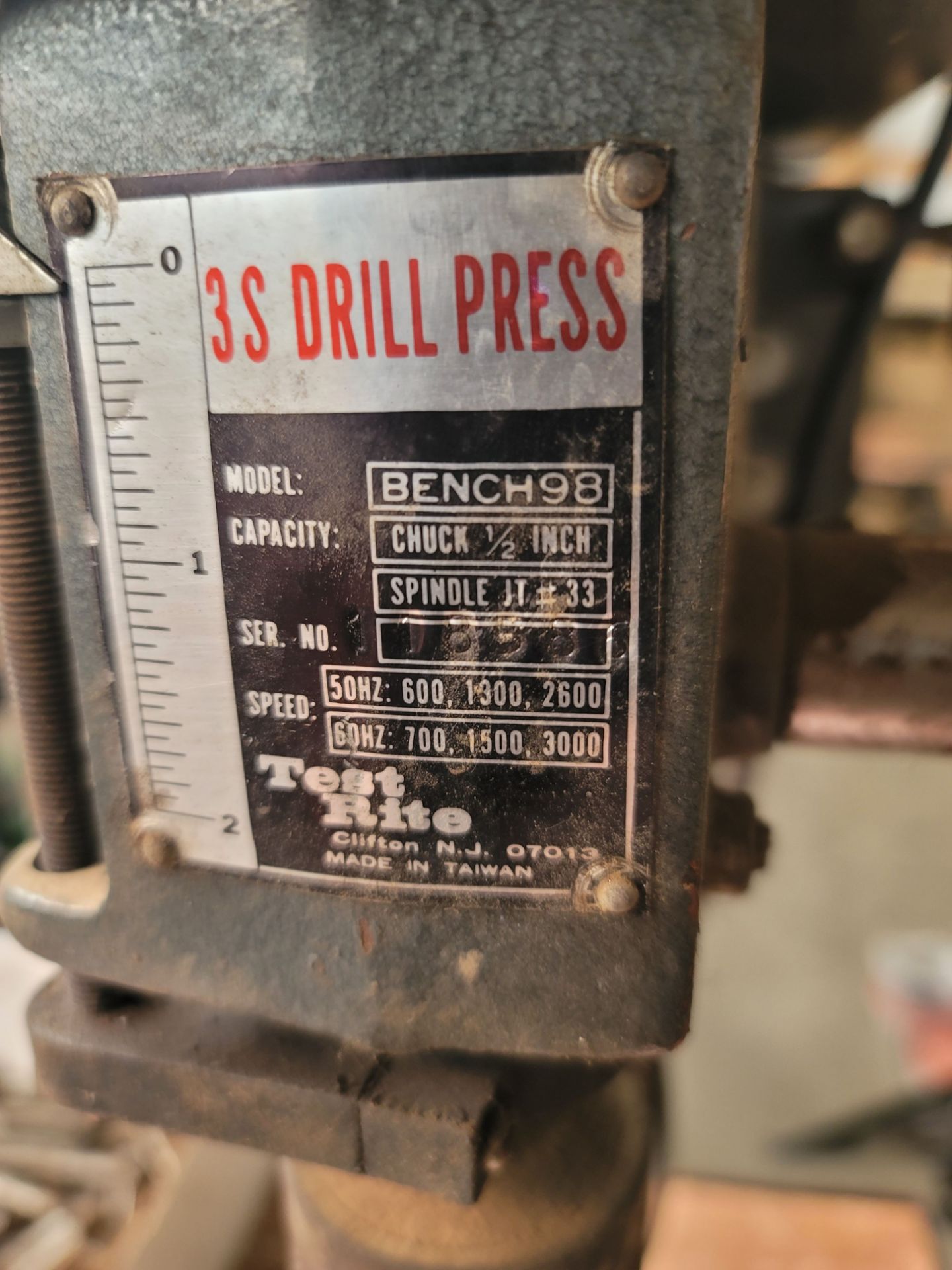 BENCHTOP DRILL PRESS, MODEL BENCH98 - Image 2 of 2