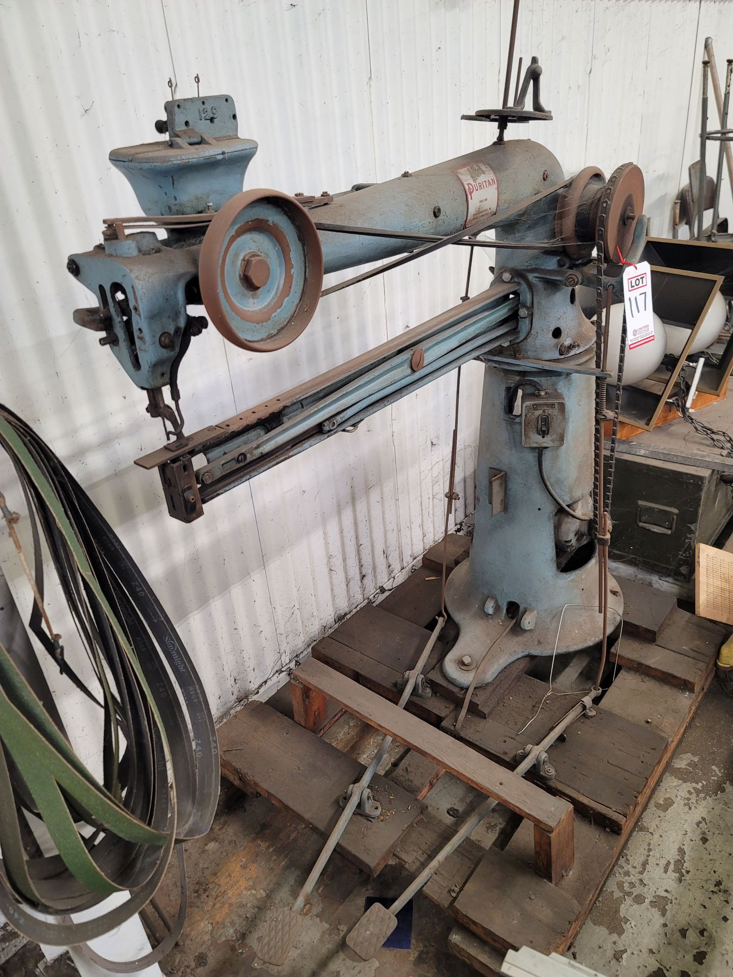 PURITAN INDUSTRIAL SEWING/STITCHING MACHINE, 36" THROAT - Image 3 of 3