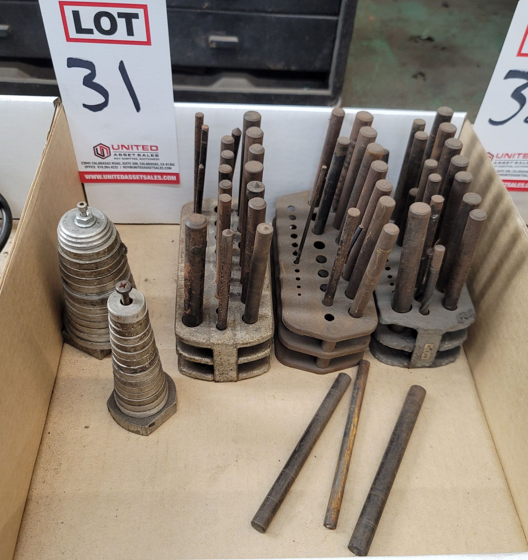 LOT - CENTER PUNCHES AND SIZING RINGS