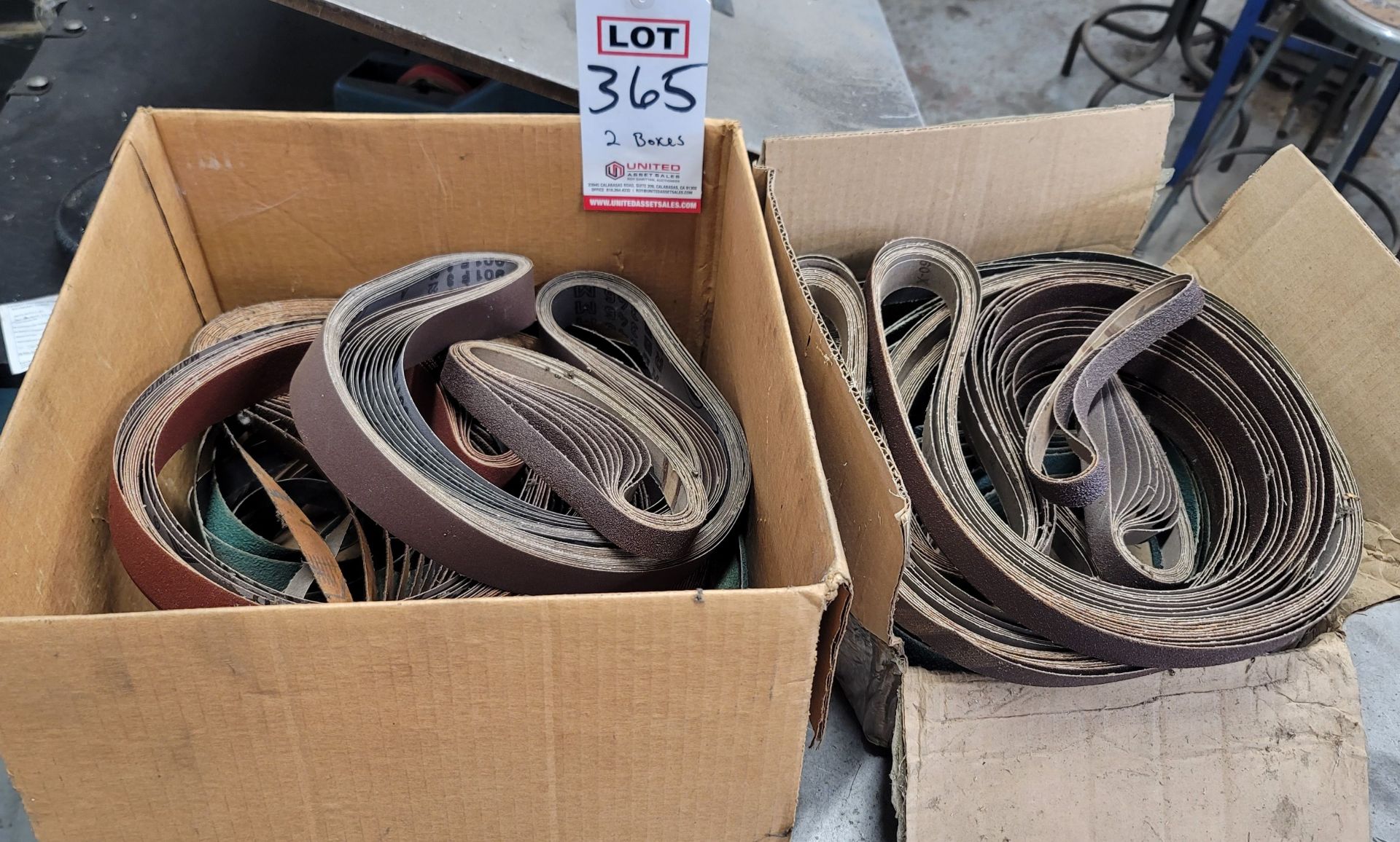 LOT - (2) BOXES OF SANDER BELTS