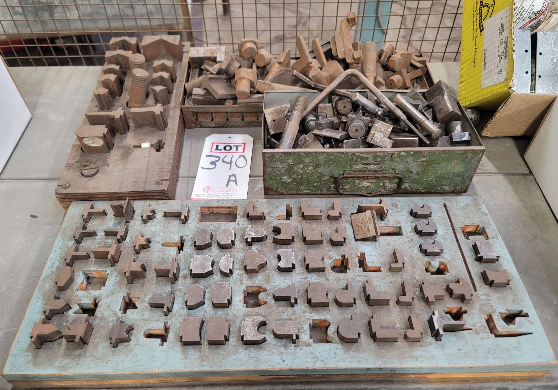 LOT - ASSORTED DIES AND TOOLING FOR DIE PRESSES