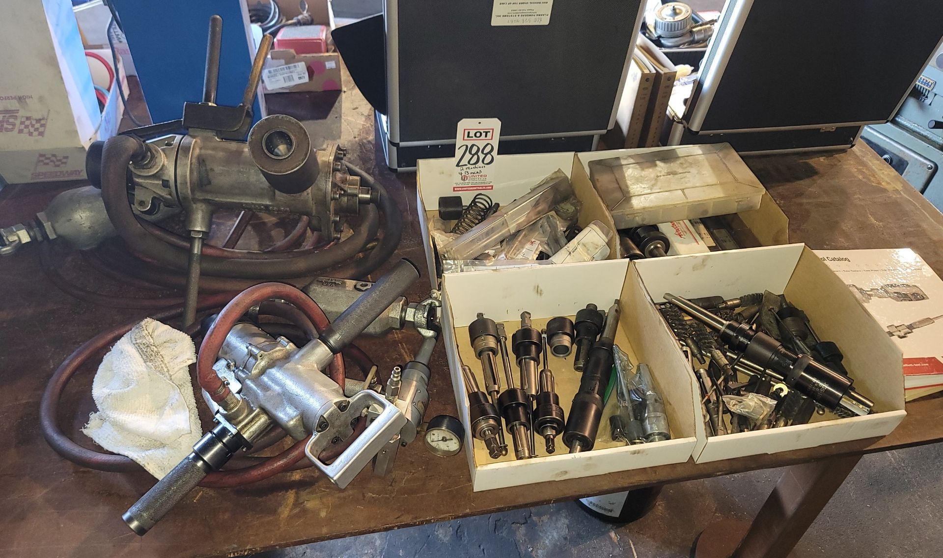 LOT - (2) AIRETOOL TUBE CLEANING MACHINES AND ACCESSORIES, MODEL CC-375-1200, AND MODEL 1050-400,