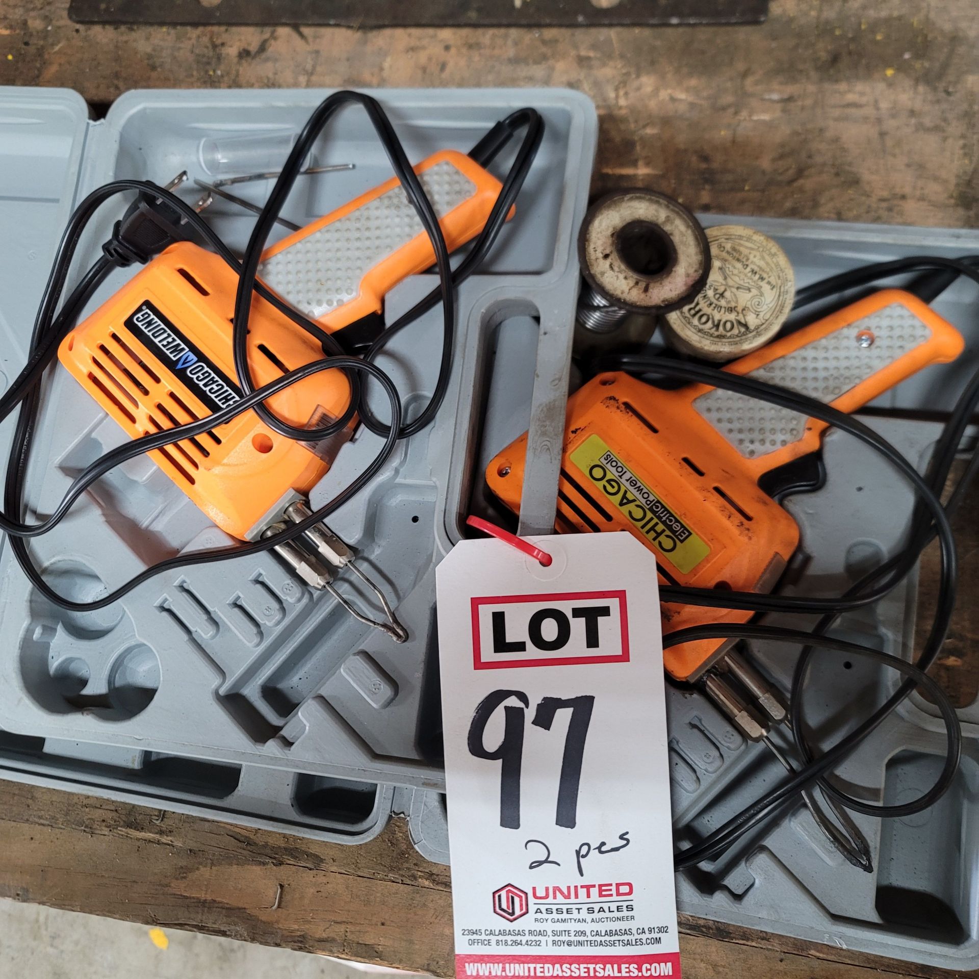 LOT - (2) CHICAGO ELECTRIC SOLDERING IRONS
