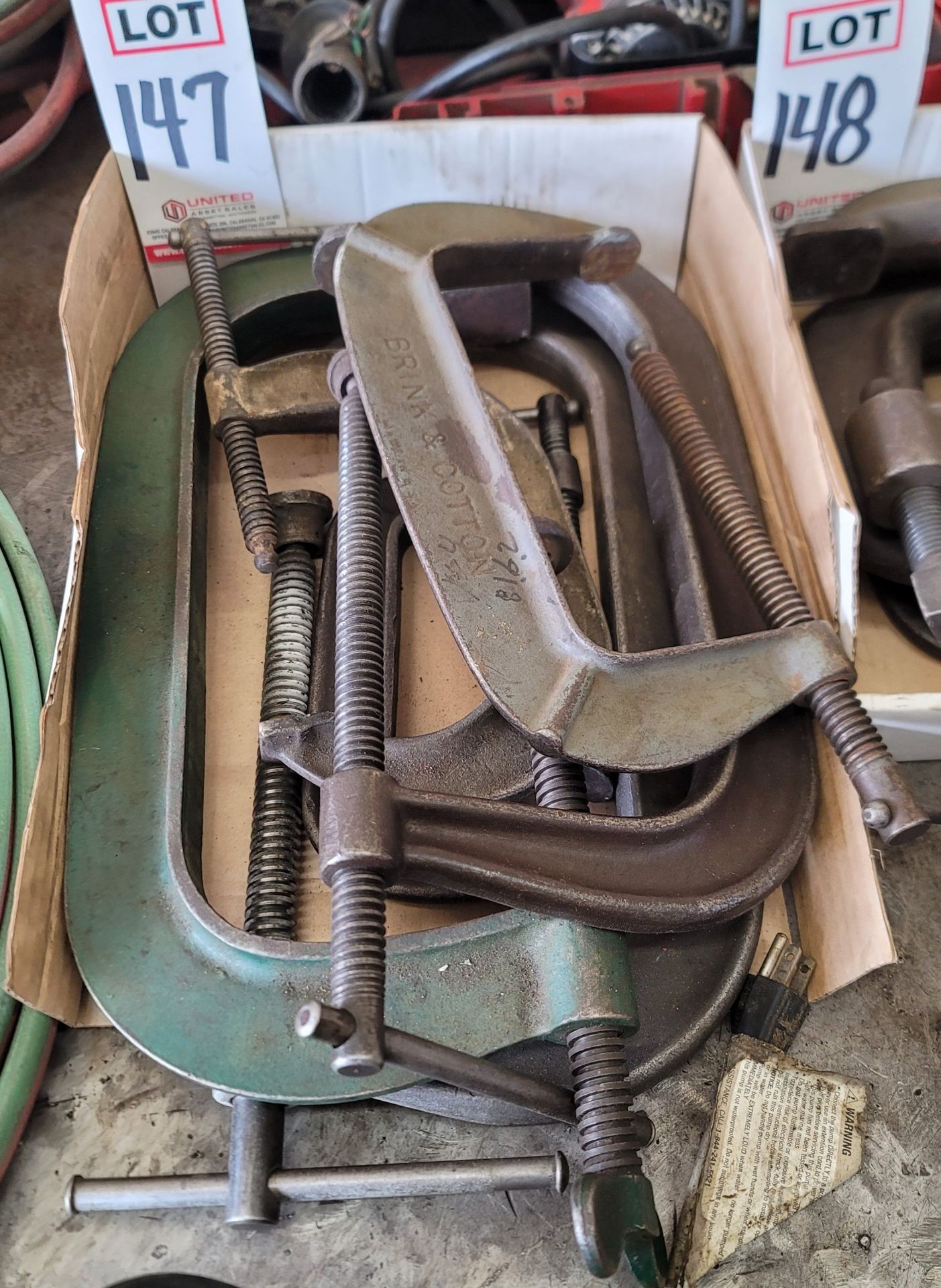LOT - LARGE C-CLAMPS