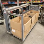 STEEL SHOP CART, 3' X 67", CONTENTS NOT INCLUDED