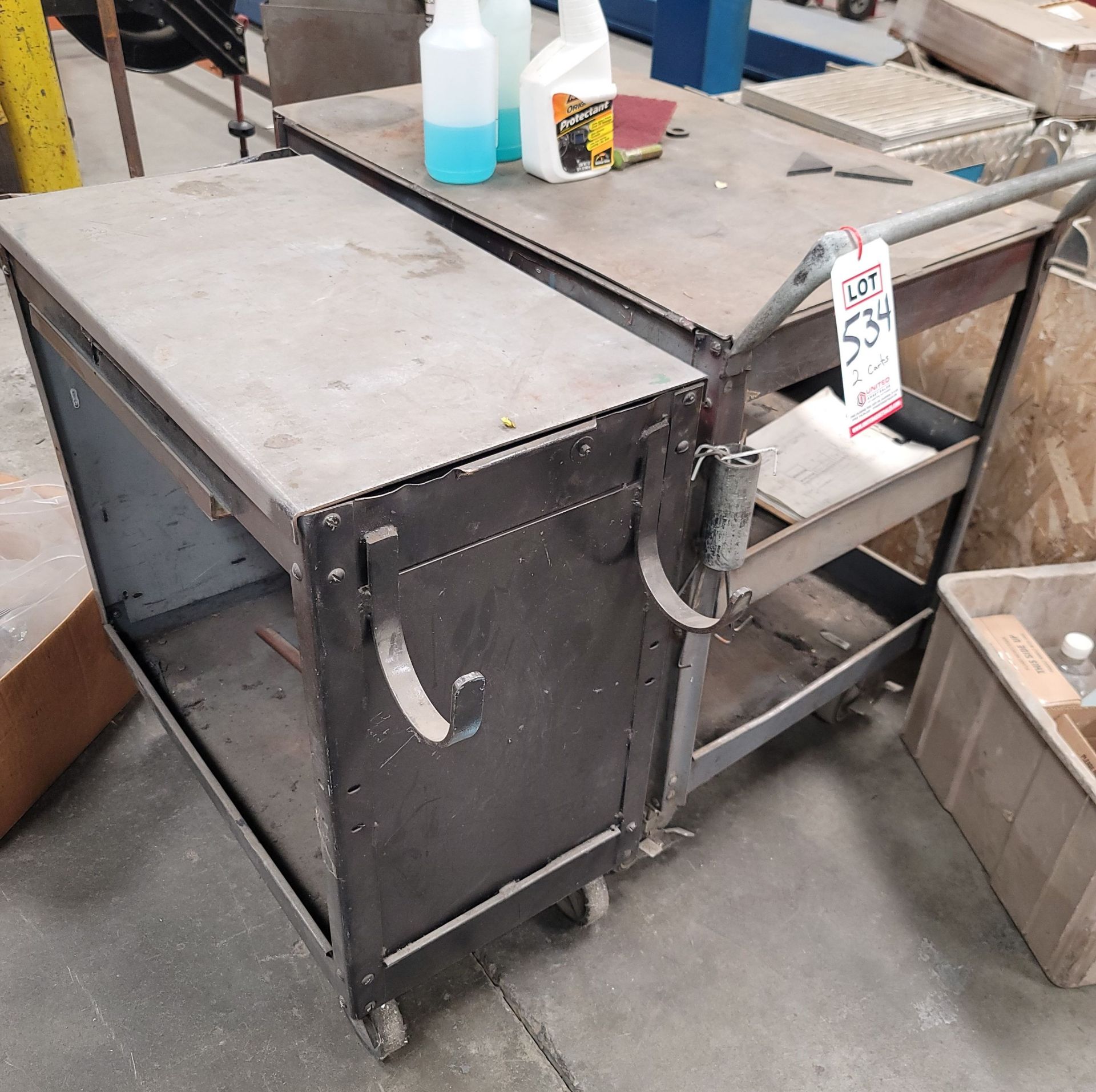 LOT - (2) SHOP CARTS