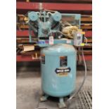 2016 SAYLOR-BEALL TWO-STAGE PISTON AIR COMPRESSOR, MODEL VT-755-120, 10 HP, 120 GALLON VERTICAL
