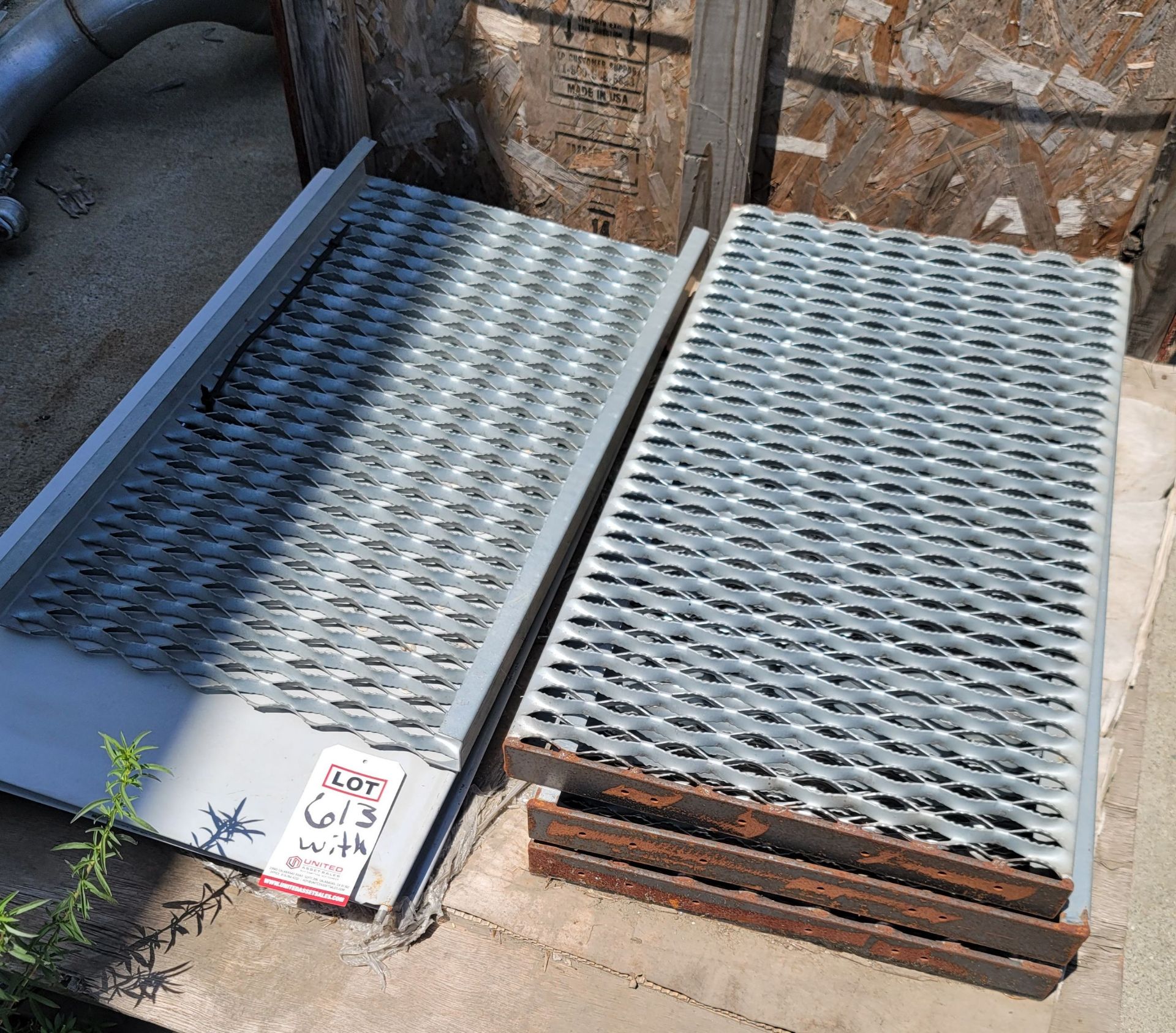 LOT - (4) PALLETS OF METAL, INCLUDES GALVANIZED TREAD CHANNEL AND PALLET RACK BEAMS - Image 4 of 4