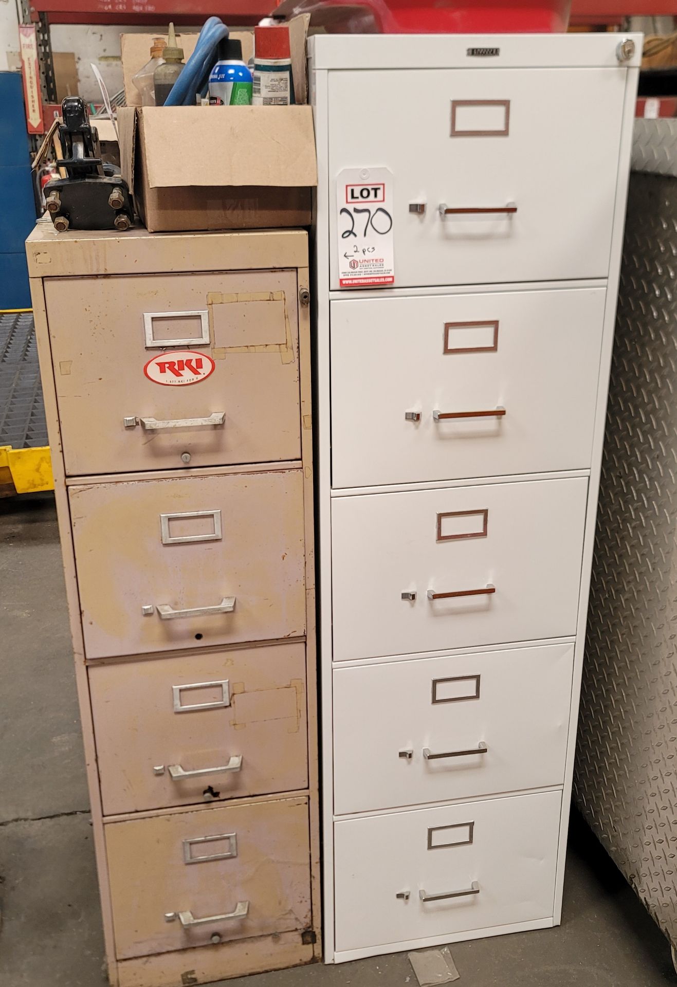 LOT - (2) FILE CABINETS, EMPTY