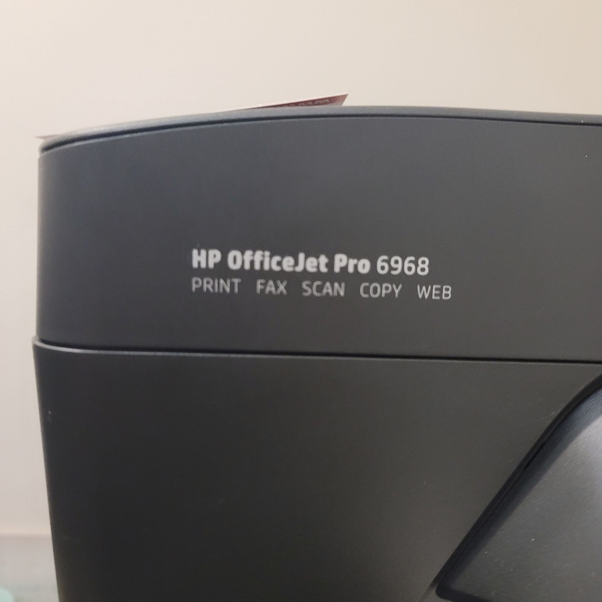HP OFFICEJET PRO 6968 PRINTER, W/ SMALL TABLE - Image 2 of 2