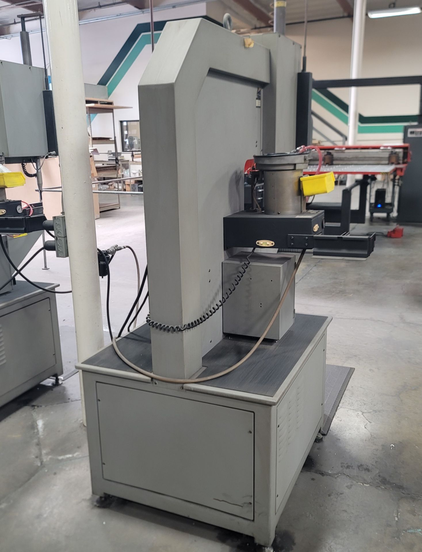 HAEGER 8-TON INSERTION PRESS, MODEL 824, 24" THROAT, HAEGER MODULAR AUTOFEED MODEL AF-MAS, DATA - Image 9 of 14