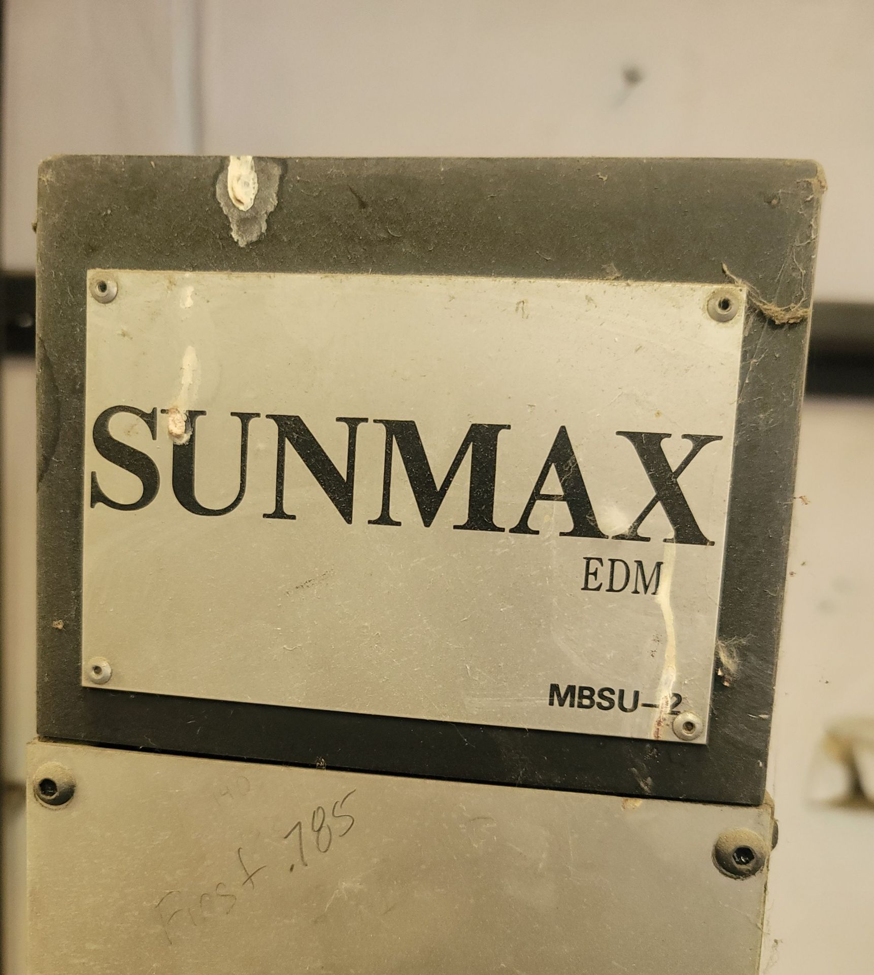 SUN MAX EDM SINKER W/ CONTROL, MODEL CM3400S, W/N 512352, (OUT OF SERVICE) - Image 4 of 4