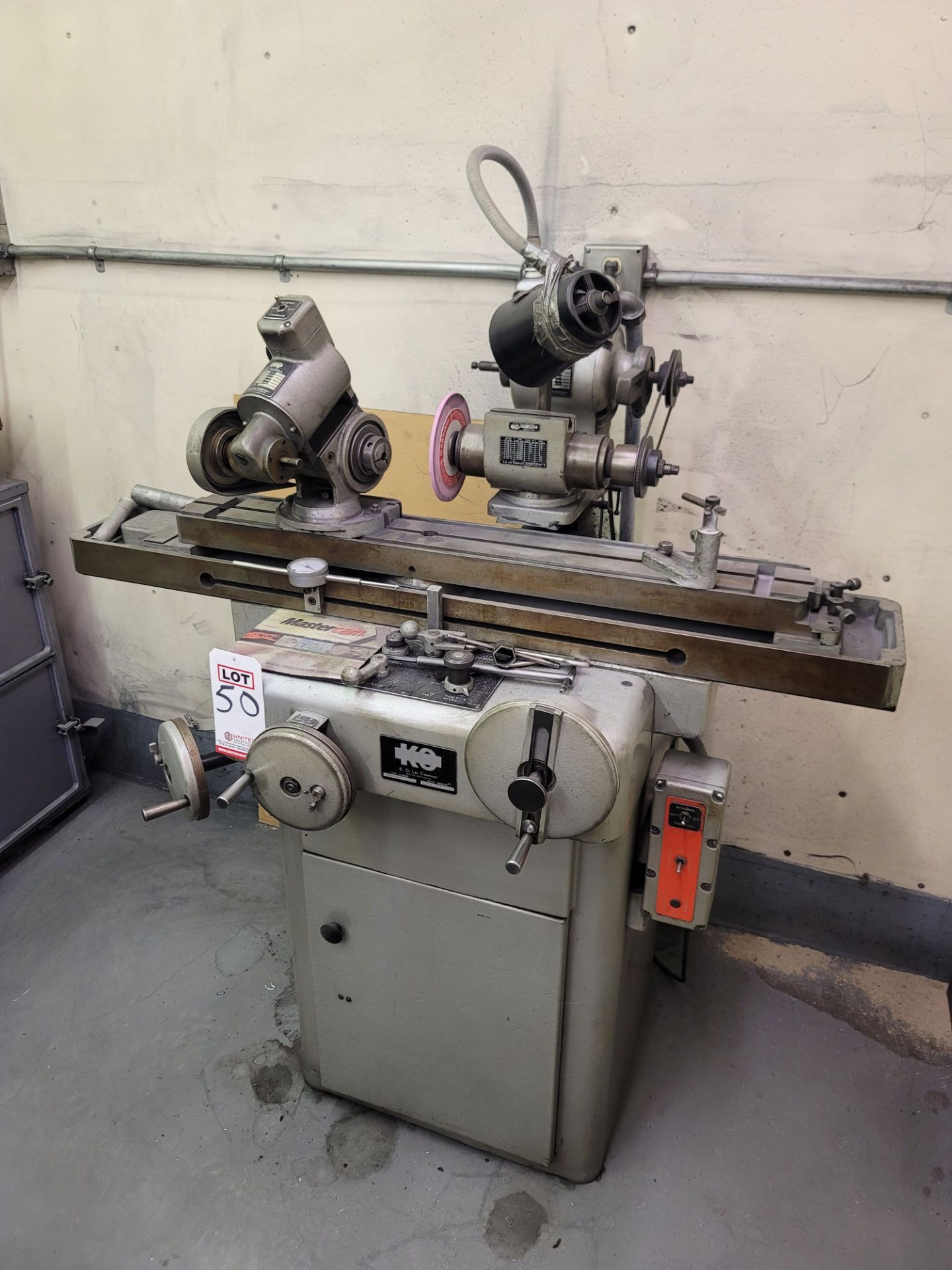 K.O. LEE ID/OD B2060H GRINDER, 5" GRINDING WHEEL, 5" X 37" TABLE WORKING SURFACE, 3450 RPM, S/N - Image 3 of 6