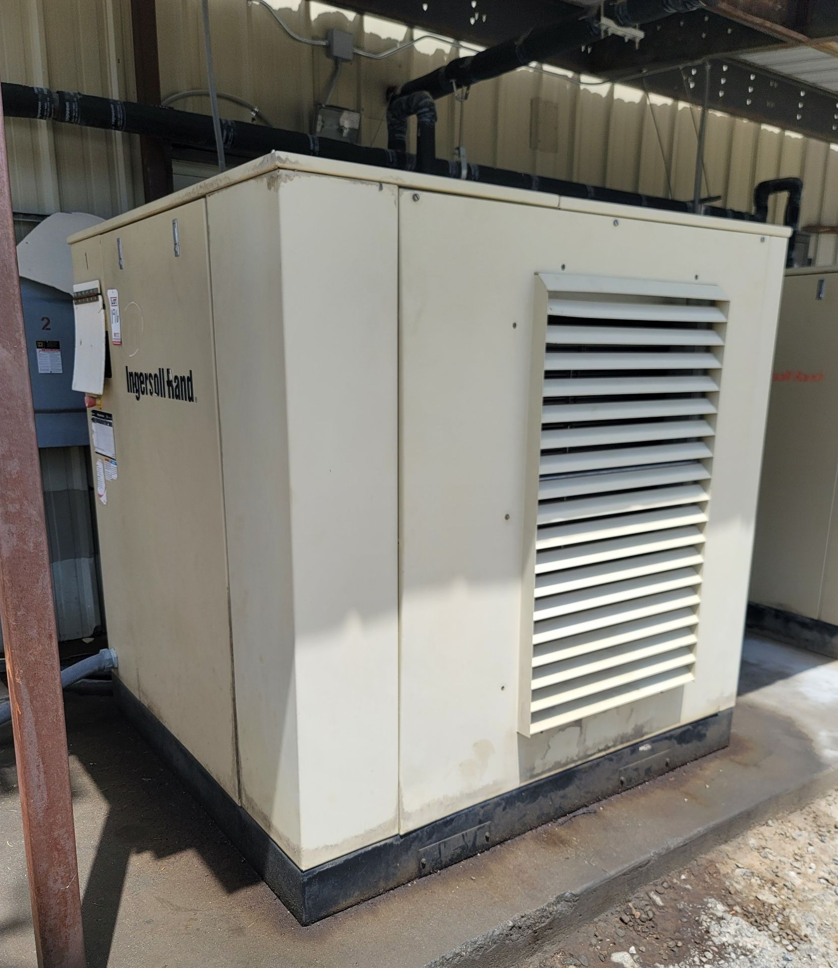 INGERSOLL RAND AIR COMPRESSOR, MODEL SSR-EP100, ROTARY SCREW TYPE, 100 HP, 125 PSIG, S/N - Image 2 of 6