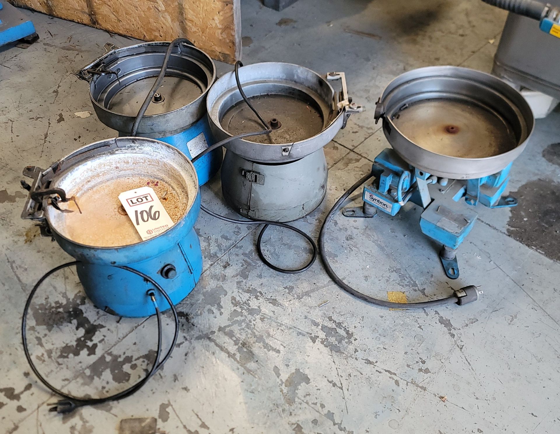 LOT - (4) VIBRATORY FEEDER BOWLS, (LOCATION: RIVERSIDE, CA)