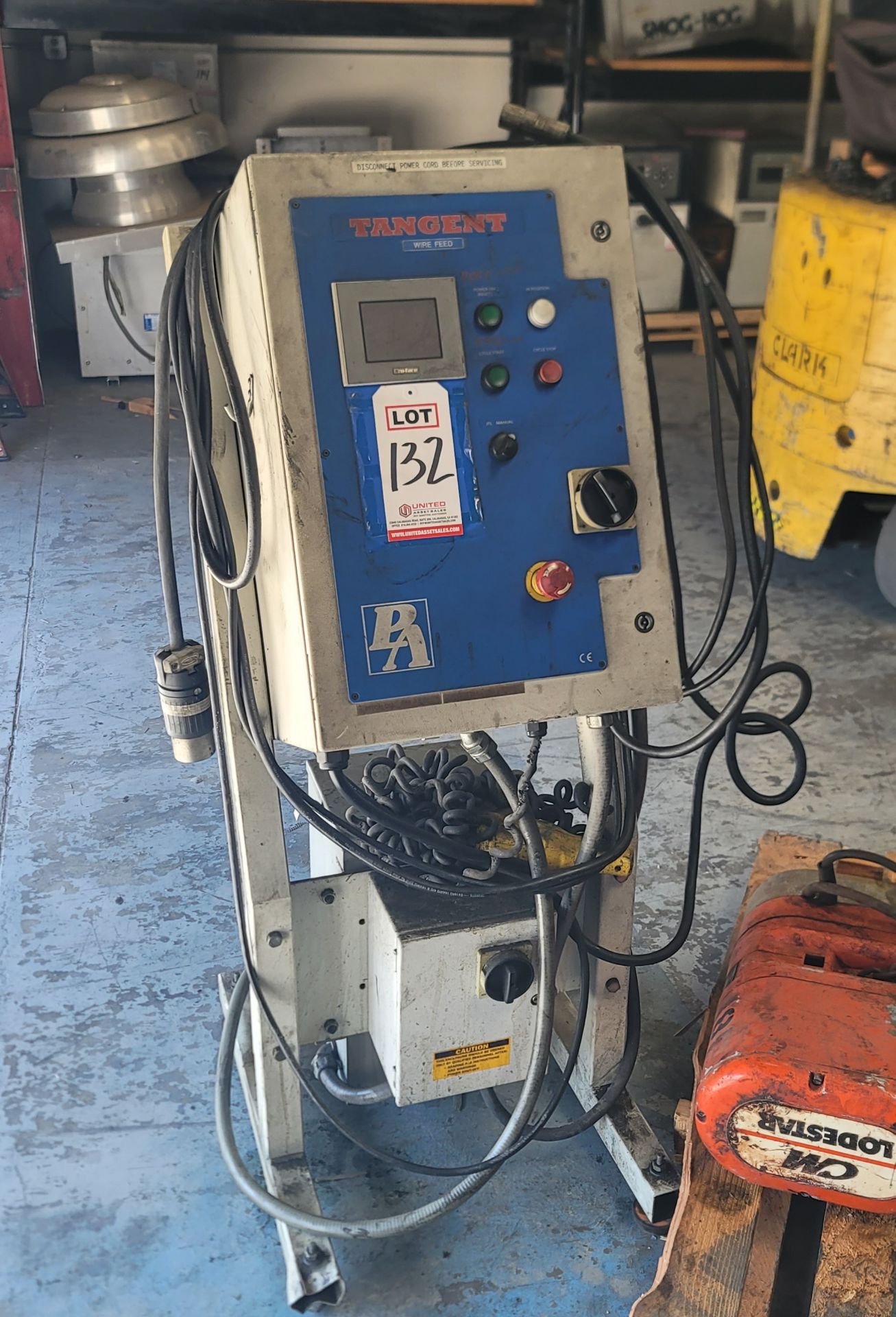 PA INDUSTRIES TANGENT WIRE FEED, CONTROL ONLY, NO WIRE STRAIGHTENERS, (LOCATION: RIVERSIDE, CA)