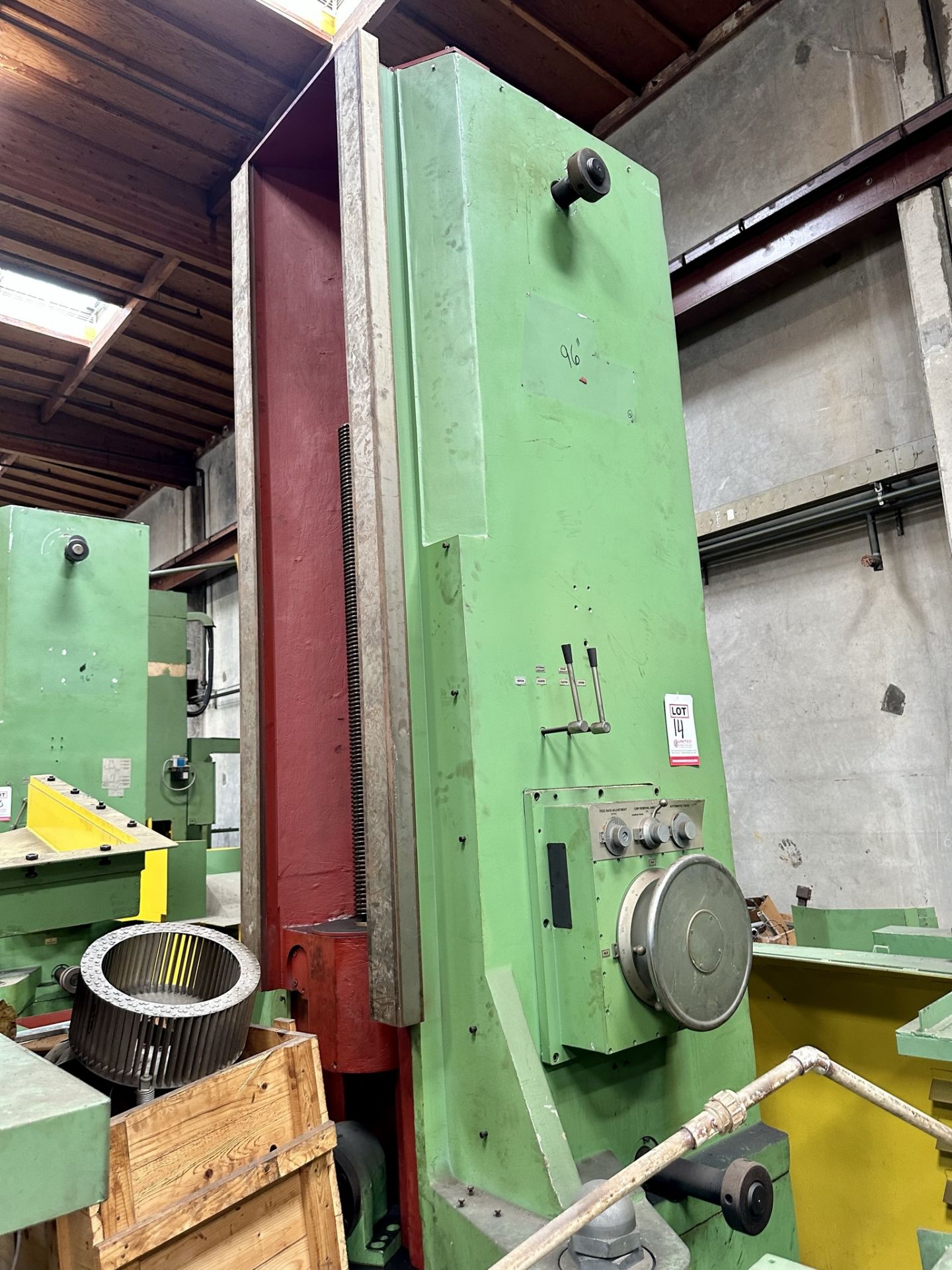 WMW VERTICAL SPINDLE ROTARY SURFACE GRINDER, 96" MAGNETIC TABLE, NEW, (LOCATION: SANTA FE SPRINGS, - Image 8 of 20