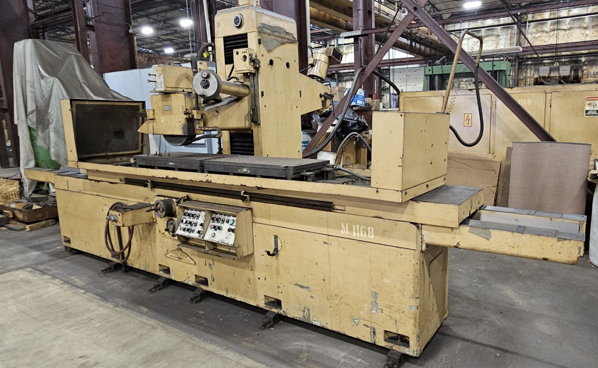 ELB SURFACE GRINDER, 20" x 100", DUAL SPINDLE / SURFACE & DOVETAIL GRINDER, 18" X 80" CHUCK, (