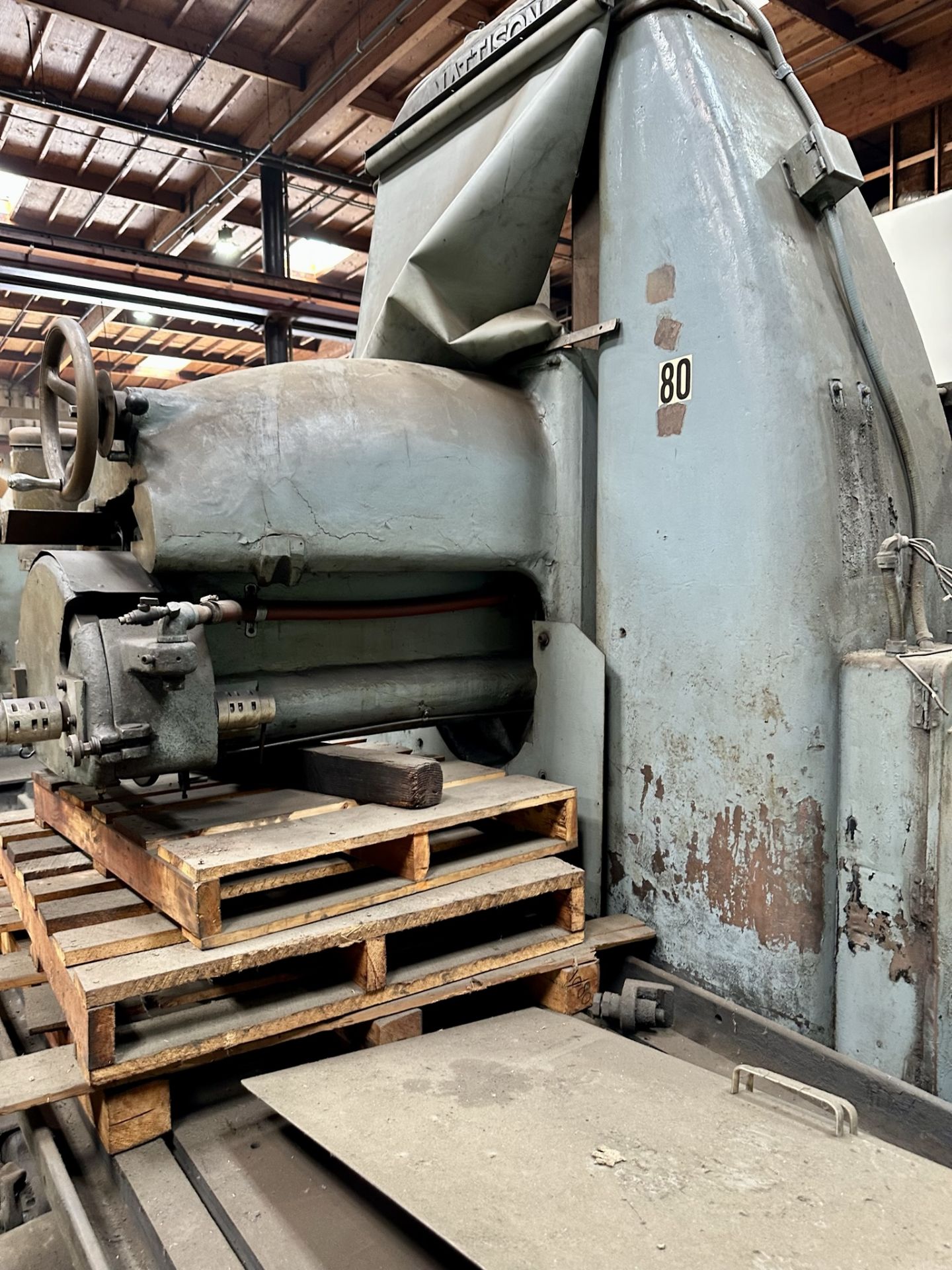 MATTISON SURFACE GRINDER, 104" X 36" WORKING SURFACE, USED, (LOCATION: SANTA FE SPRINGS, CA) - Image 10 of 10