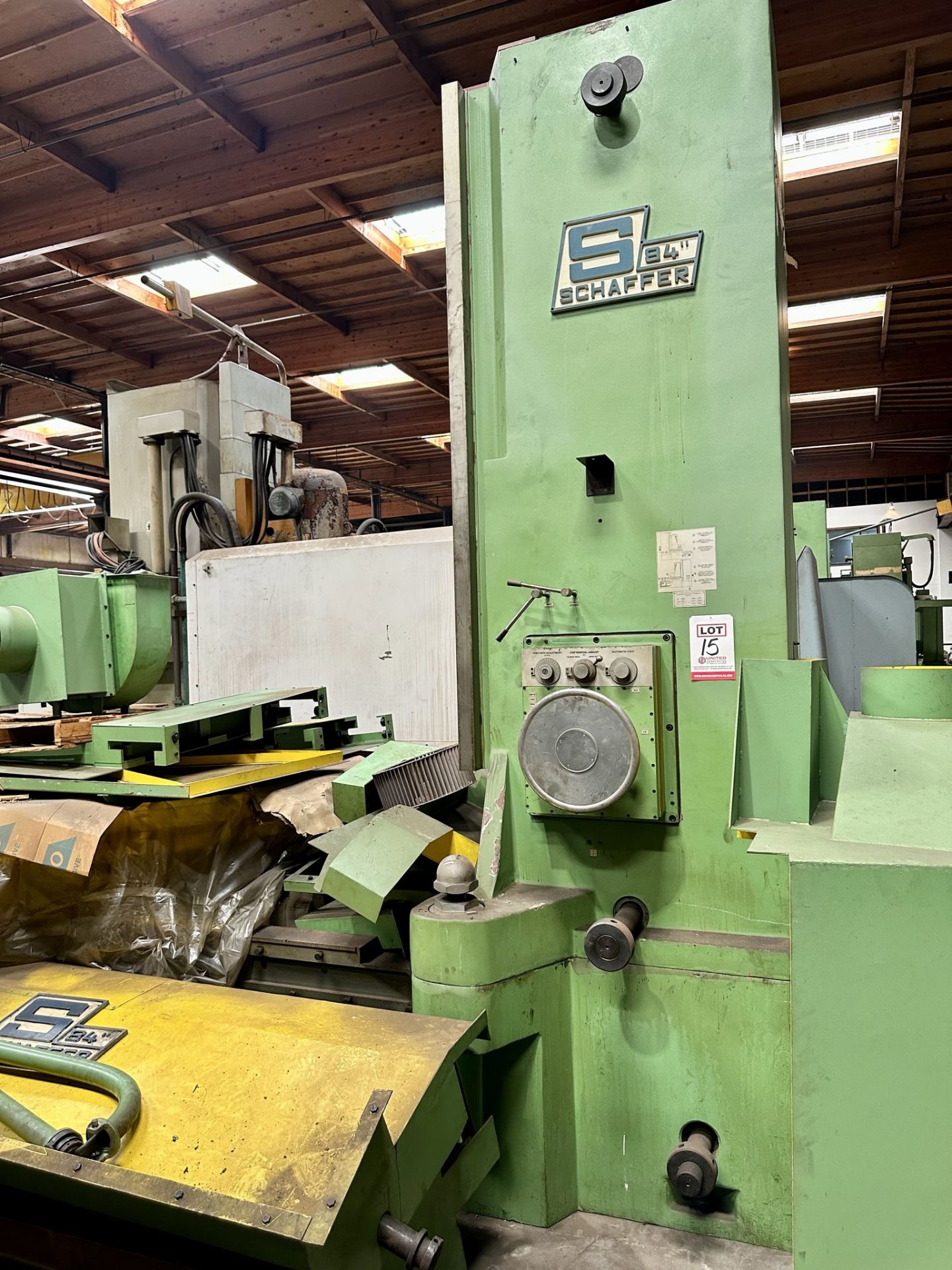WMW VERTICAL SPINDLE ROTARY SURFACE GRINDER, 84" MAGNETIC TABLE, NEW, (LOCATION: SANTA FE SPRINGS, - Image 4 of 13