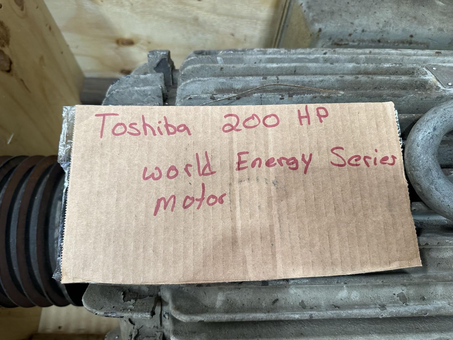TOSHIBA 200 HP MOTOR, IN WOOD CRATE, (LOCATION: SANTA FE SPRINGS, CA) - Image 4 of 6