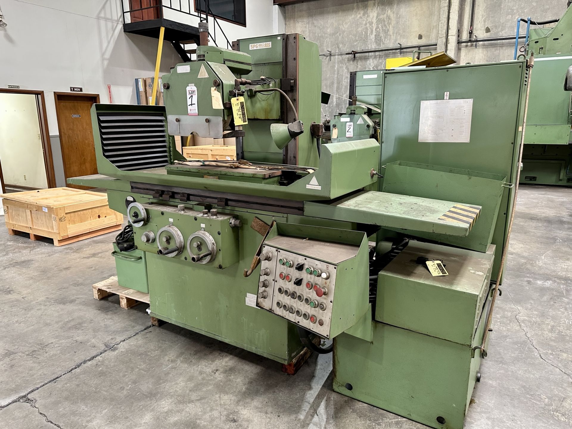 JOTES SURFACE GRINDER, FABRYKA SZLIFIEREK, TYPE SPG 40 X 80 E, 16" X 32" MAGNETIC CHUCK, S/N 51/ - Image 3 of 15