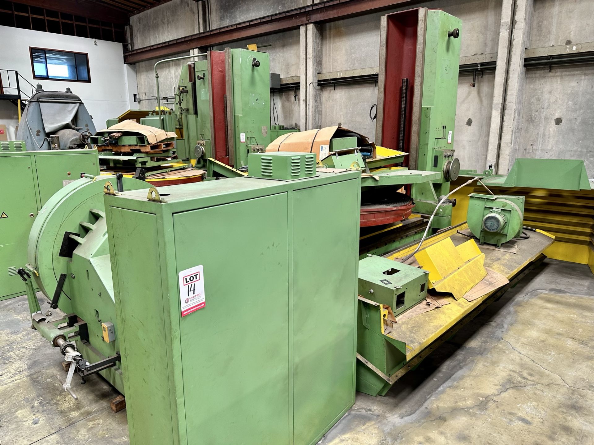 WMW VERTICAL SPINDLE ROTARY SURFACE GRINDER, 96" MAGNETIC TABLE, NEW, (LOCATION: SANTA FE SPRINGS, - Image 2 of 20
