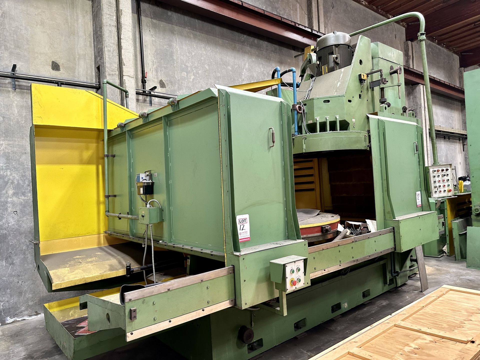 WMW VERTICAL SPINDLE ROTARY SURFACE GRINDER, 84" MAGNETIC TABLE, 200 HP, NEW, UNDER POWER - Image 18 of 18