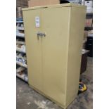 2-DOOR STORAGE CABINET, EMPTY