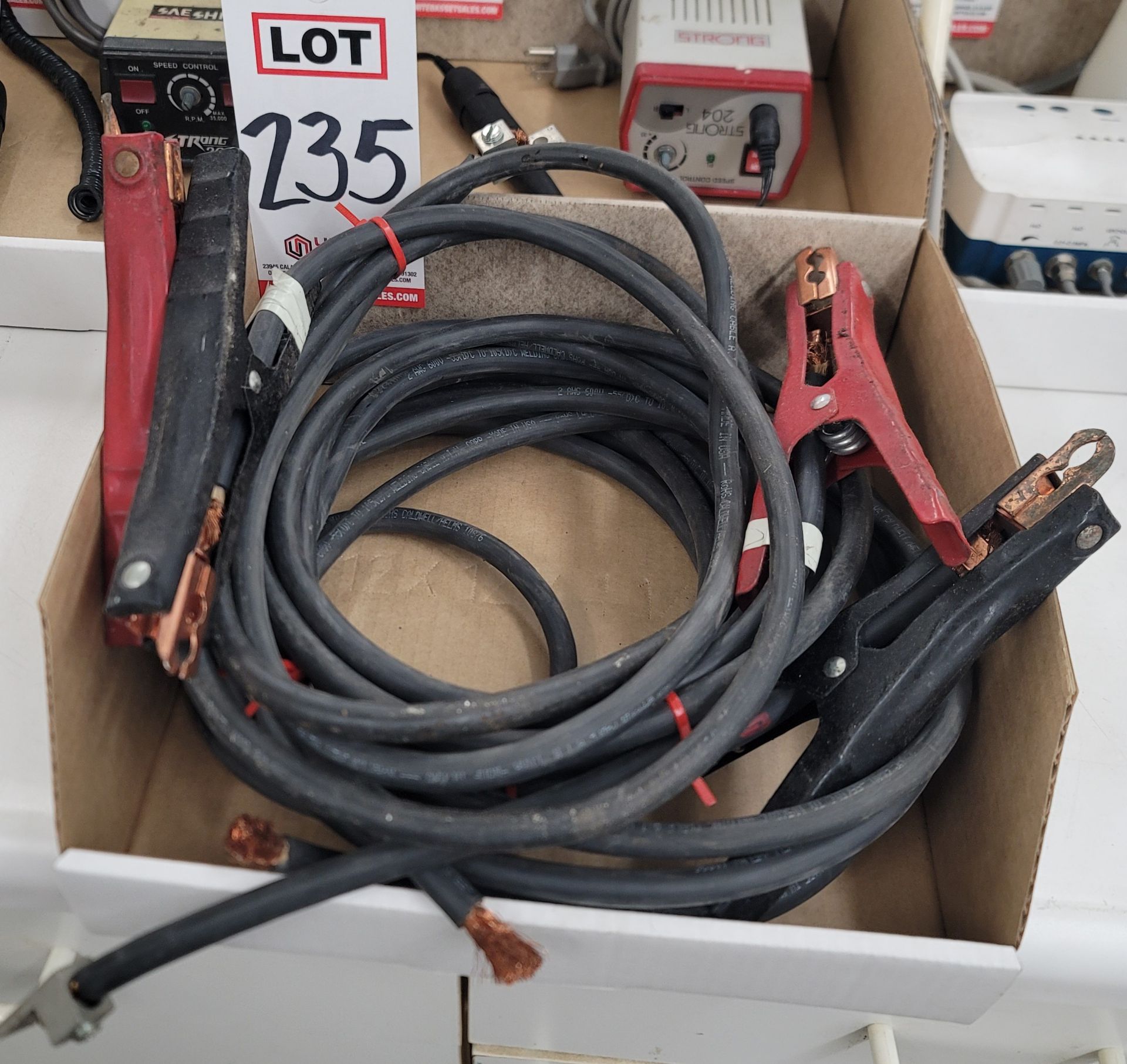 LOT - (4) WELDING CABLE LEADS