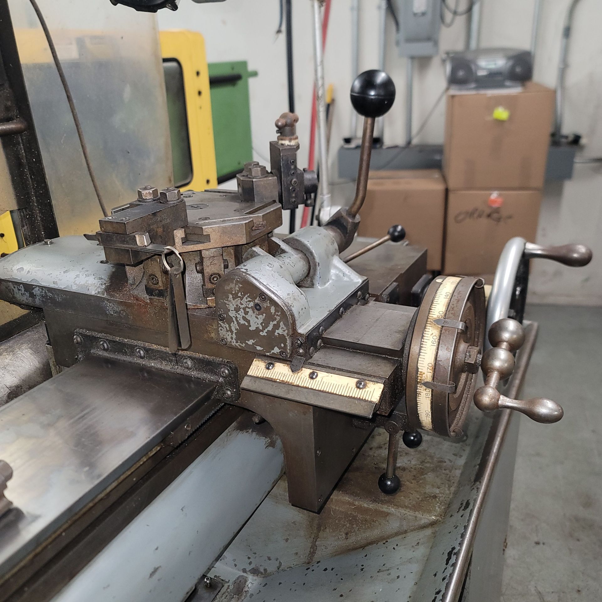 HARDINGE CHUCKER TURRET LATHE, MODEL HC, SARGON DRO, COLLET CLOSER, 6" 3-JAW CHUCK - Image 10 of 10