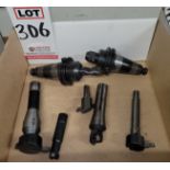 LOT - (2) CAT 40 TOOL HOLDERS, FLY CUTTERS