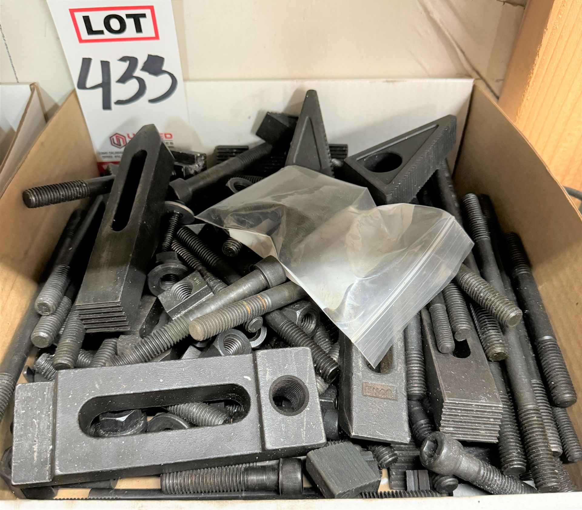 LOT - HOLD DOWN CLAMPS AND RELATED ITEMS