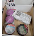 LOT - LINCOLN WELDING WIRE AND DUST MASK CARTRIDGES