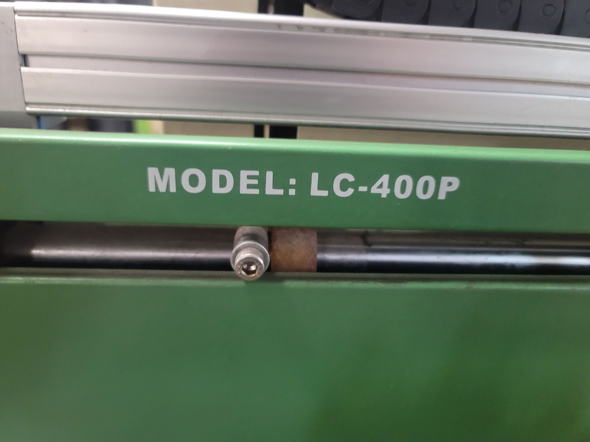 LC SCREEN PRINTING MACHINE, MODEL LC-400P, ON CASTERS - Image 5 of 6