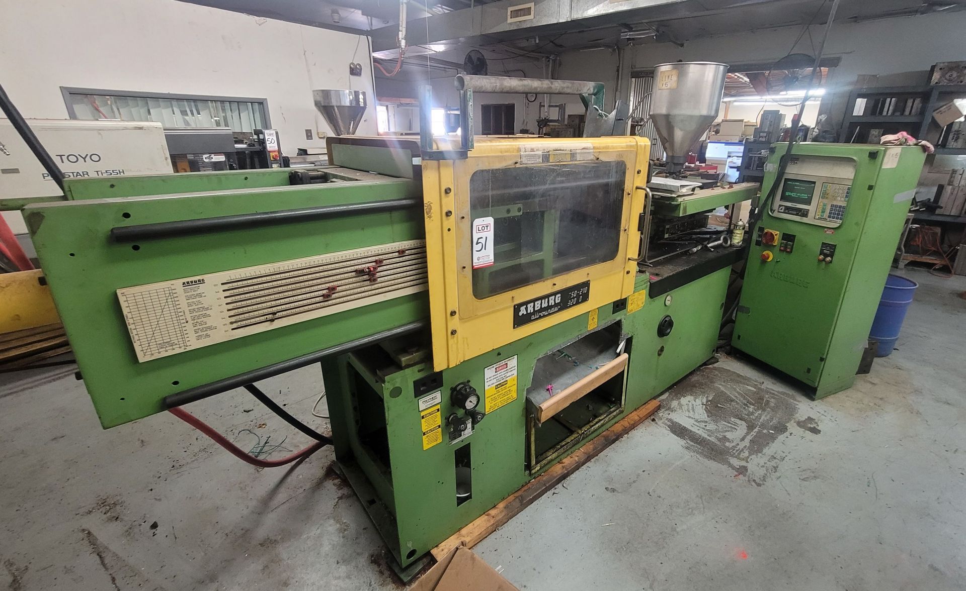 ARBURG ALLROUNDER 320 D 750-210 INJECTION MOLDING MACHINE, 75 TON CAPACITY, S/N 148908
