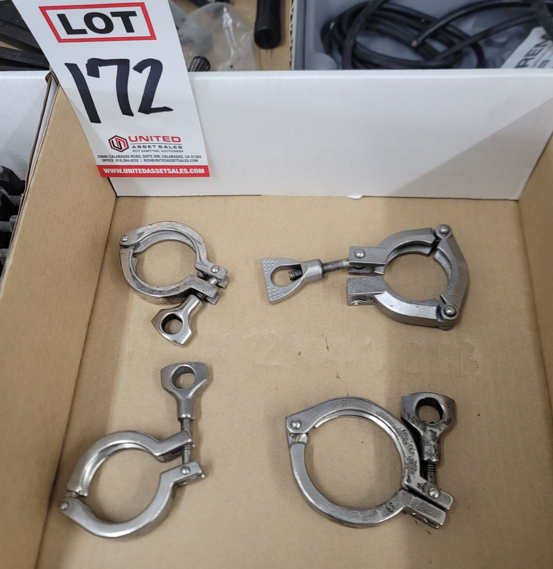 LOT - ROSS STAINLESS STEEL CLAMPS