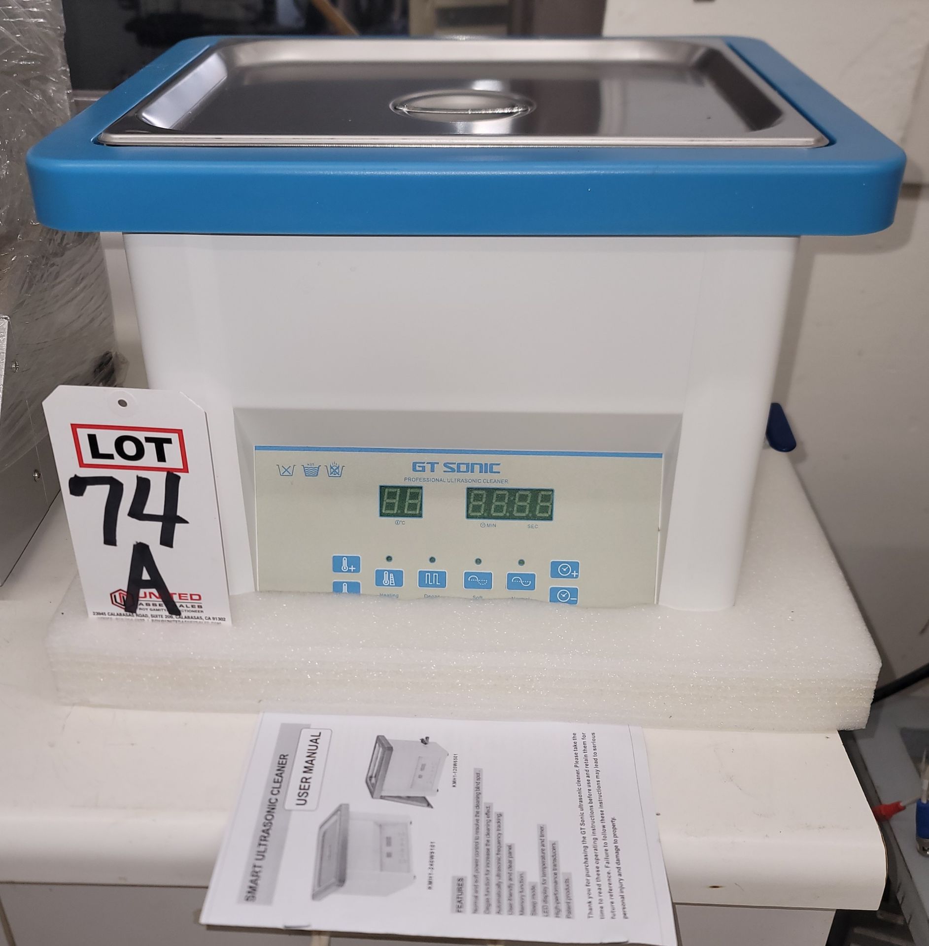 ULTRASONIC CLEANER, MODEL KMH1-240W9101, 10-QT TANK, 110V, ULTRASONIC POWER: 240W, HEATING POWER: