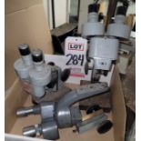 LOT - (2) SMALL MICROSCOPES AND PARTS
