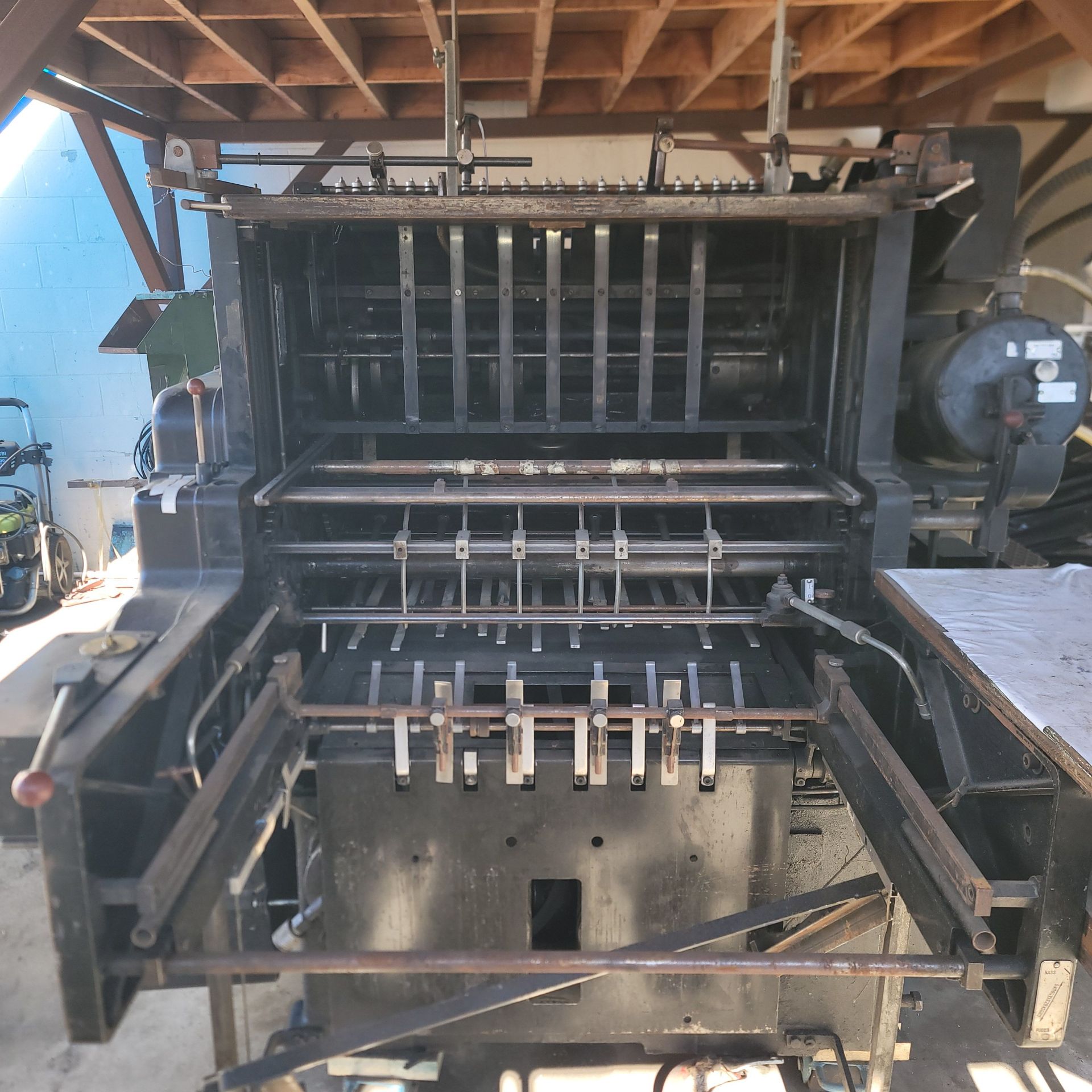 ORIGINAL HEIDELBERG CYLINDER, 22" X 30-1/4" LETTERPRESS PRINTER - Image 6 of 8