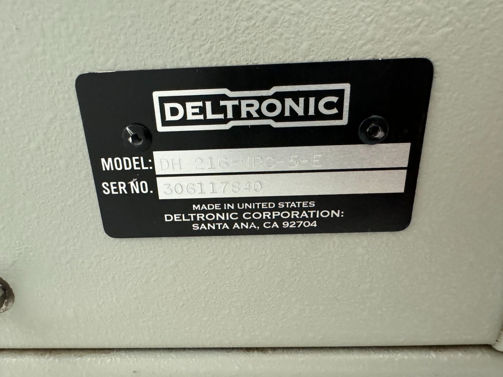 DELTRONIC DH 216-MPC-5-E OPTICAL COMPARATOR, MPC-5 XY DRO, S/N 306117840 - Image 13 of 13