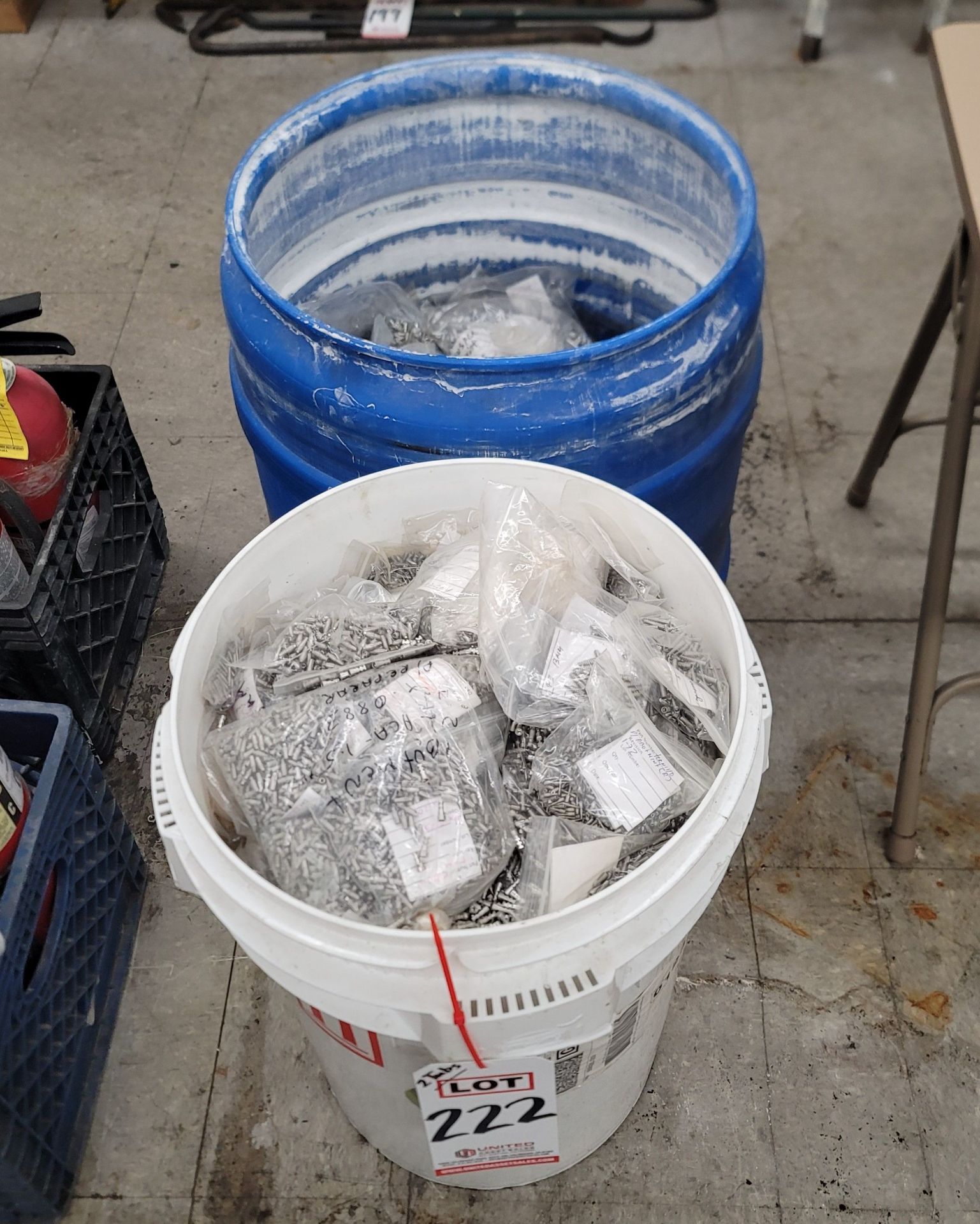 LOT - TITANIUM: (2) DRUMS OF TITANIUM SCRAP, CLEAN