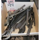 LOT - LARGE MACHINE WRENCHES, SPANNER WRENCHES