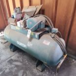 AIR TANK W/ 10 HP MOTOR, NO COMPRESSOR PUMP, WAS USED FOR AIR RECEIVING TANK