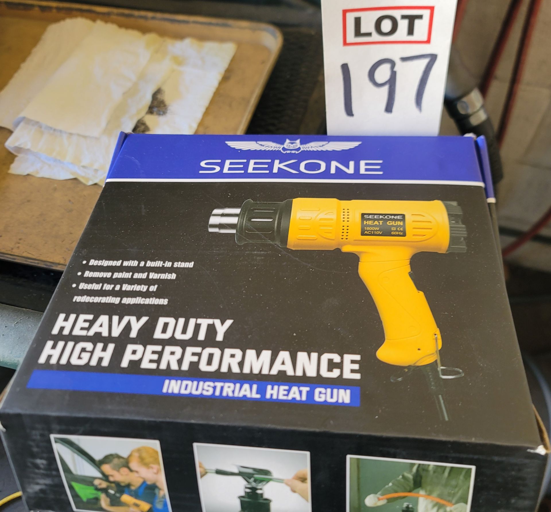 SEEKONE INDUSTRIAL HEAT GUN, HEAVY DUTY, HIGH PERFORMANCE, NEW/UNUSED