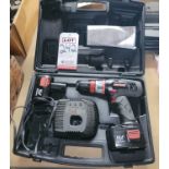 CRAFTSMAN 3/8" 14.4 VOLT CORDLESS DRILL-DRIVER, VARIABLE SPEED/REVERSIBLE, W/ EXTRA BATTERY